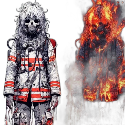 mask, jacket, concept art, comic book art transparent PNG cut-out