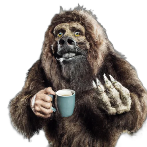 animal, creature, staff, photorealistic transparent PNG cut-out