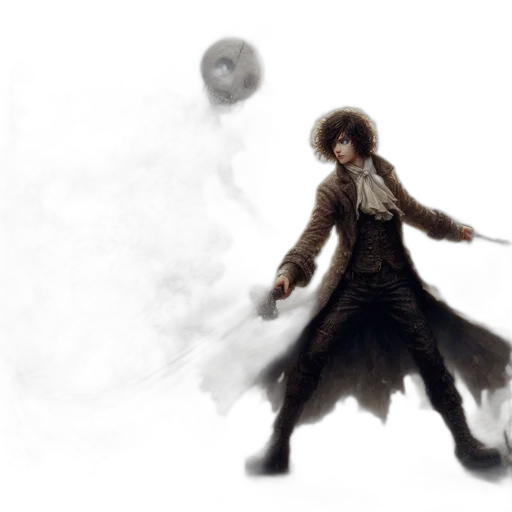 staff, jacket, creature, concept art transparent PNG cut-out