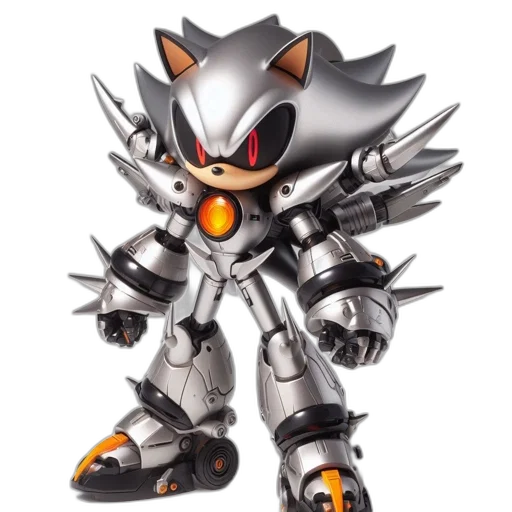 robot, weapon, 3d render, concept art transparent PNG cut-out