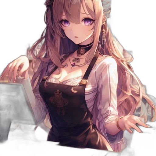 dress, staff, crown, face transparent PNG cut-out