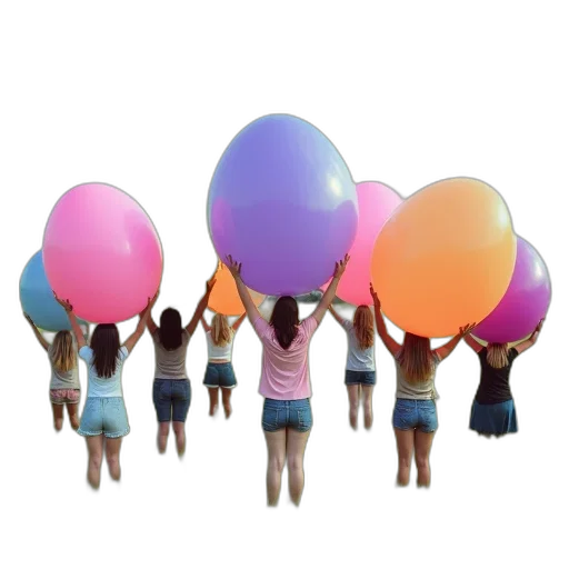 umbrella, staff, 3d render, pastel transparent PNG cut-out