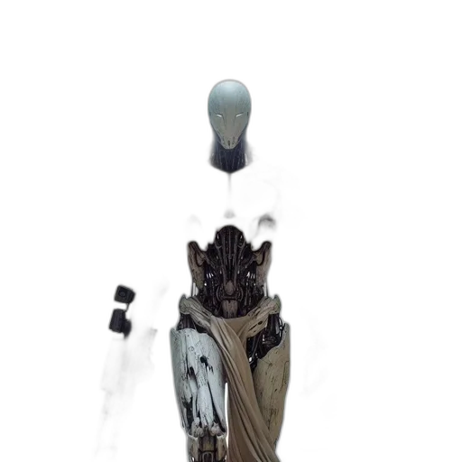 robot, bottle, crown, mask transparent PNG cut-out