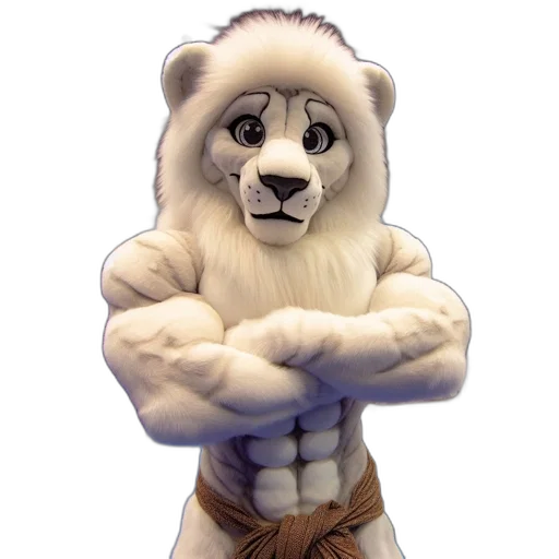 animal, staff, 3d render, concept art transparent PNG cut-out