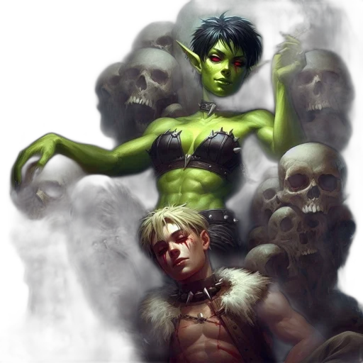 fantasy art, concept art, comic book art, photorealistic transparent PNG cut-out