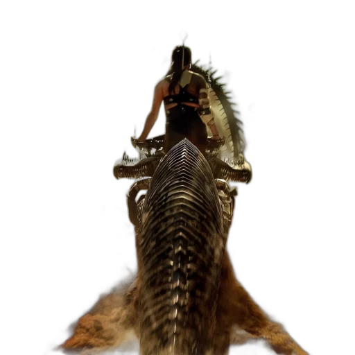 animal, dragon, hair, weapon transparent PNG cut-out