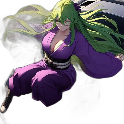 dragon, dress, staff, weapon transparent PNG cut-out