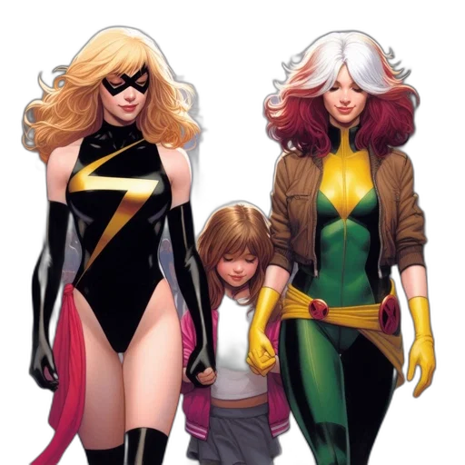 comic book art, concept art, golden, three transparent PNG cut-out