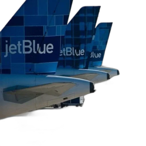 blue, row, jetblue, airplanes transparent PNG cut-out