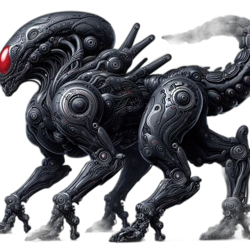 creature, dragon, robot, animal transparent PNG cut-out