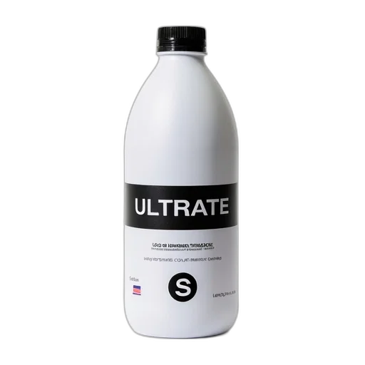 bottle, 3d render, white, plastic transparent PNG cut-out