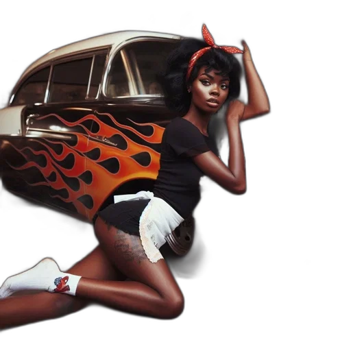 car, concept art, photorealistic, comic book art transparent PNG cut-out