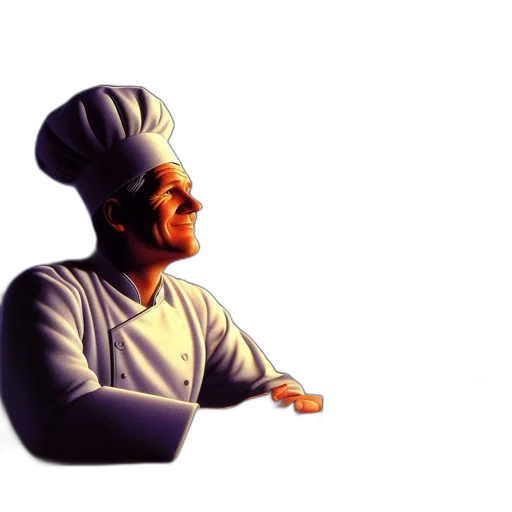 food, staff, face, hat transparent PNG cut-out