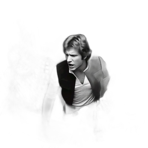 jacket, weapon, photorealistic, comic book art transparent PNG cut-out