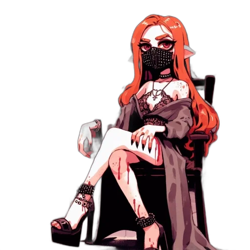 mask, dress, staff, robot transparent PNG cut-out
