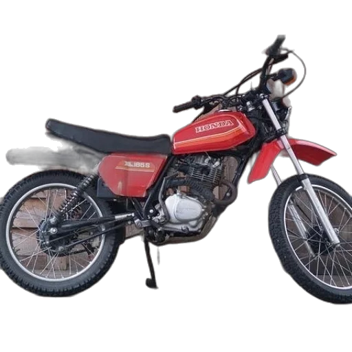 photorealistic, red, honda, motorcycle transparent PNG cut-out