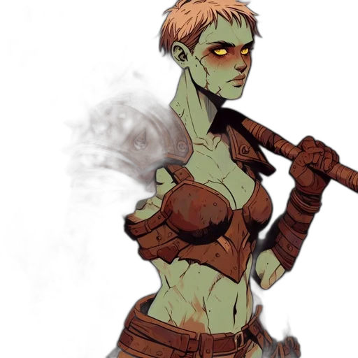 staff, concept art, fantasy art, comic book art transparent PNG cut-out