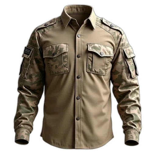 jacket, 3d render, photorealistic, combat transparent PNG cut-out