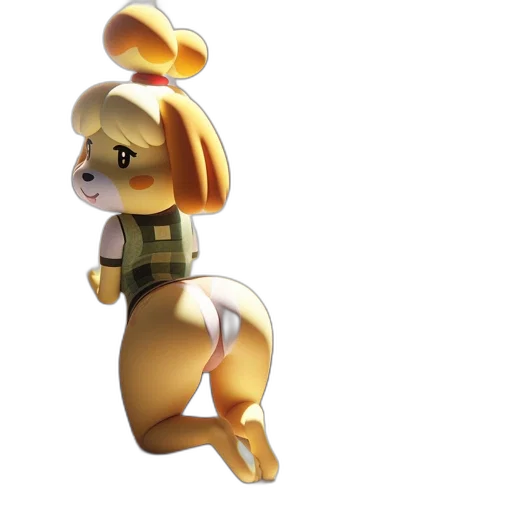 animal, staff, 3d render, concept art transparent PNG cut-out