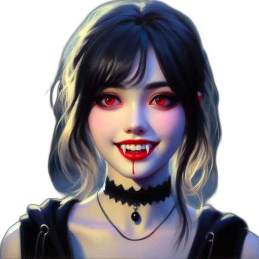 face, fantasy art, concept art, photorealistic transparent PNG cut-out