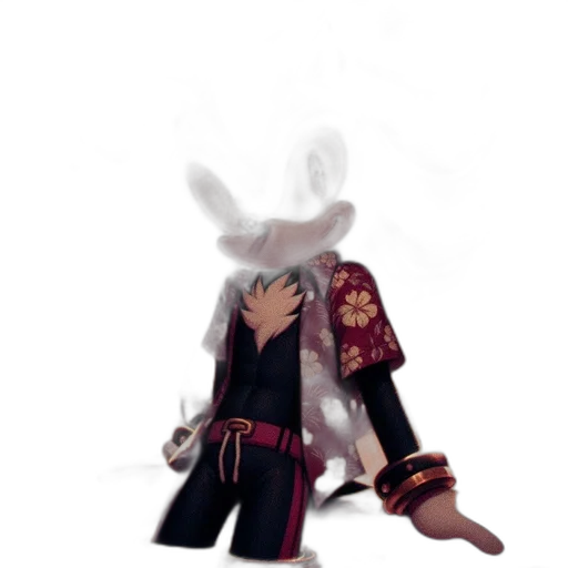 mask, dragon, creature, staff transparent PNG cut-out