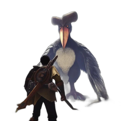 animal, creature, weapon, staff transparent PNG cut-out