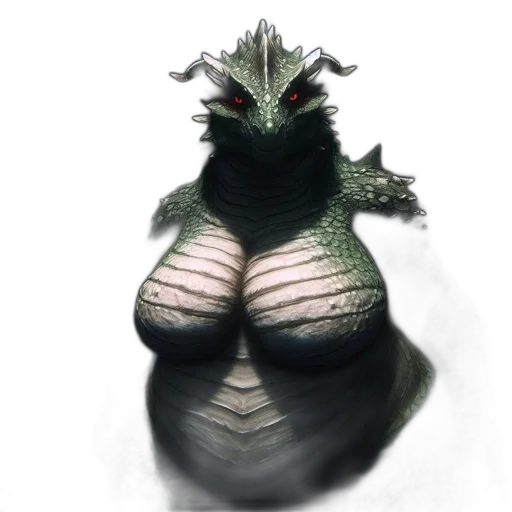 dragon, creature, dress, animal transparent PNG cut-out