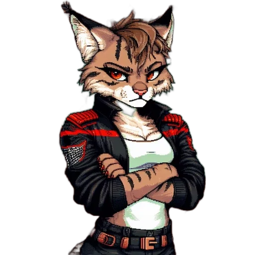 jacket, pixel art, cartoon, cyberpunk transparent PNG cut-out