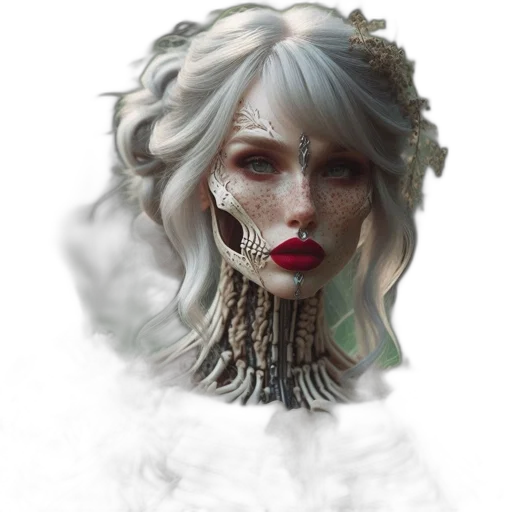 mask, face, creature, jewelry transparent PNG cut-out