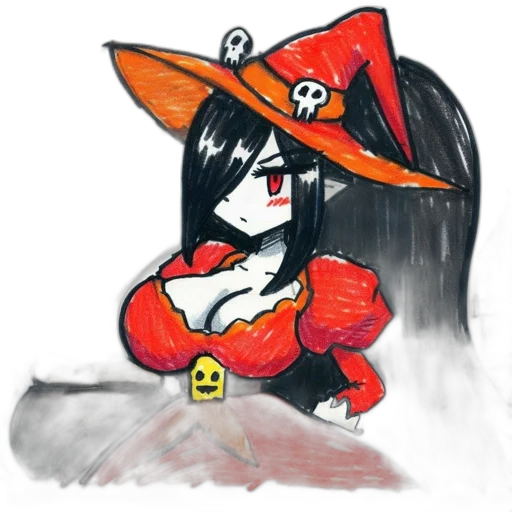 hat, dress, staff, crown transparent PNG cut-out