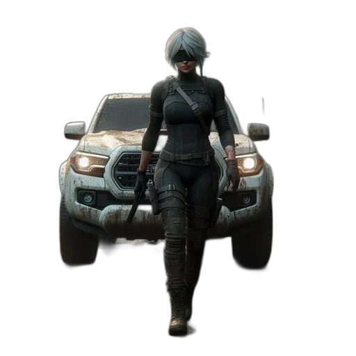 car, weapon, robot, jacket transparent PNG cut-out