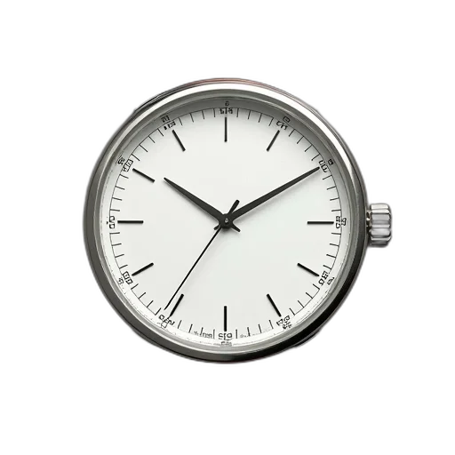 white, dial, pateko, watch transparent PNG cut-out