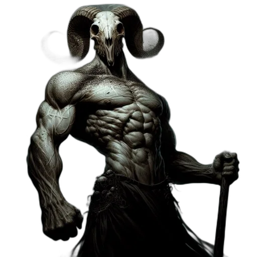 creature, staff, robot, mask transparent PNG cut-out