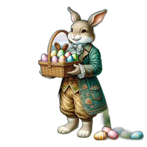 photorealistic, easter, scene, portrays transparent PNG cut-out