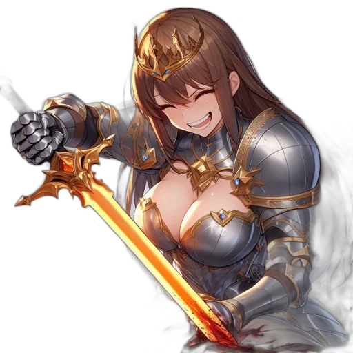 sword, weapon, staff, crown transparent PNG cut-out