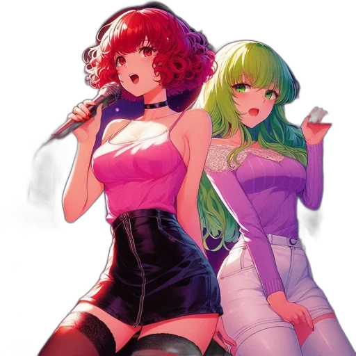 dress, concept art, anime, comic book art transparent PNG cut-out