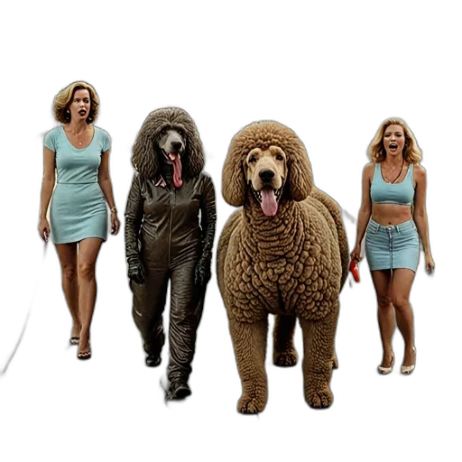 animal, concept art, 3d render, two transparent PNG cut-out