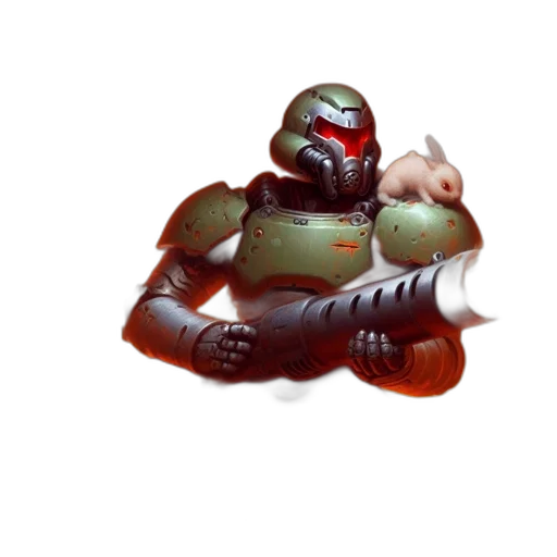 robot, weapon, creature, staff transparent PNG cut-out