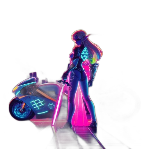 jacket, robot, weapon, sword transparent PNG cut-out