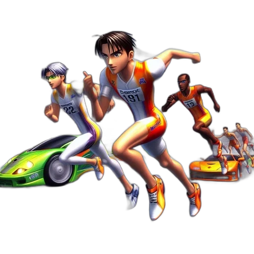 pixel art, concept art, vaporwave, 3d render transparent PNG cut-out