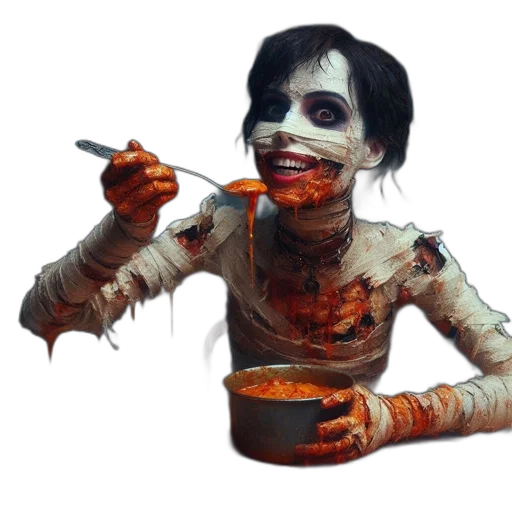 food, face, creature, concept art transparent PNG cut-out