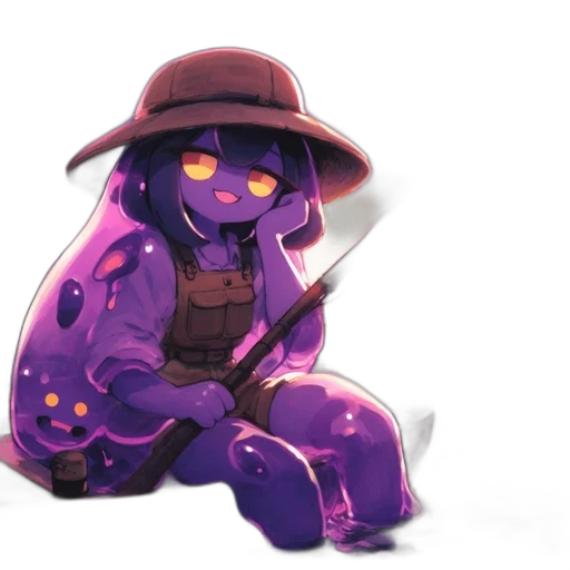 weapon, staff, creature, hat transparent PNG cut-out