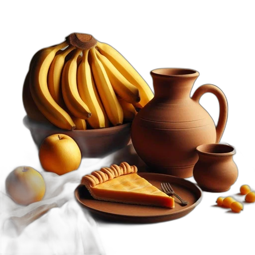 food, photorealistic, 3d render, oil painting transparent PNG cut-out