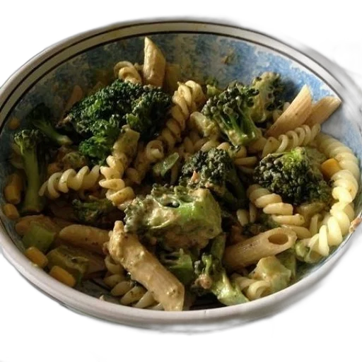 food, bowl, pasta, broccoli transparent PNG cut-out