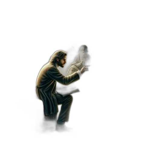 staff, creature, mask, jacket transparent PNG cut-out