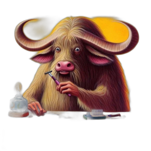 animal, creature, face, concept art transparent PNG cut-out