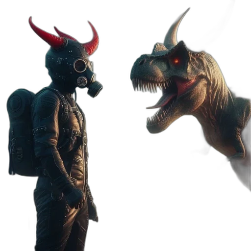 dragon, mask, creature, animal transparent PNG cut-out