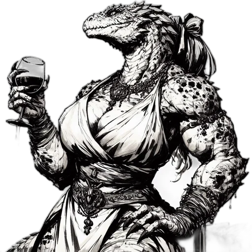 dragon, dress, creature, animal transparent PNG cut-out