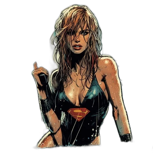 comic book art, concept art, cartoon, fantasy art transparent PNG cut-out