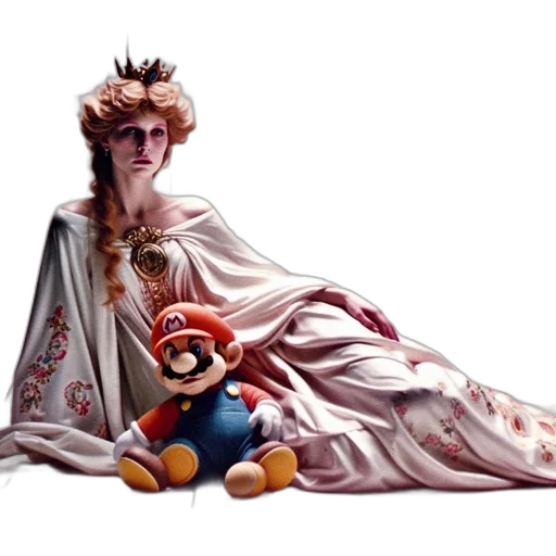 crown, dress, concept art, pixel art transparent PNG cut-out